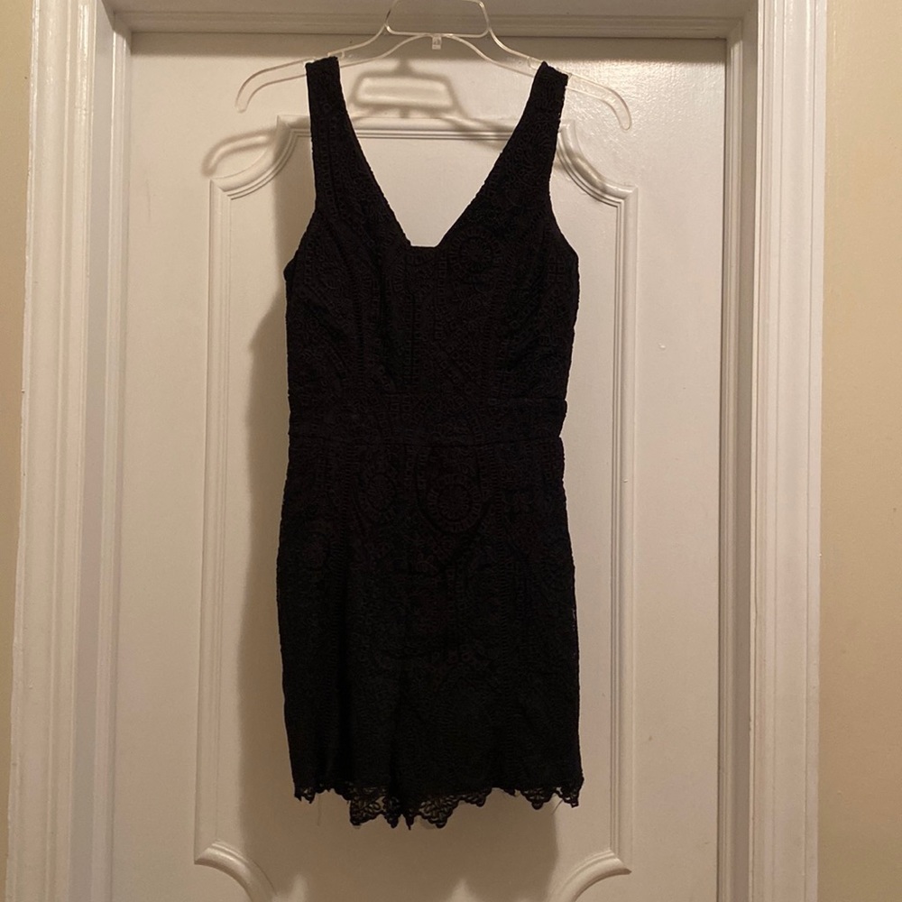 Adelyn Rae Black Romper